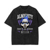 Stone Wash Mask Pattern T Shirt