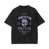 Stone Wash Mask Pattern T Shirt