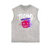 Frayed Edge Mask Graphic Tank Top