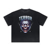 Thick Faded Mask Graphic T Shirt