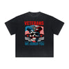 Vintage Frayed American Skull Pattern Tee