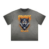Heavy Fade Wolf Graphic T Shirt