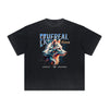 Vintage Frayed Wolf Pattern Tee