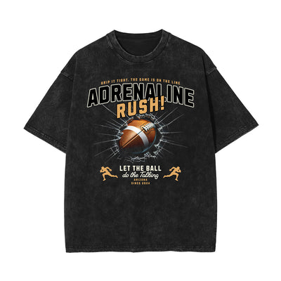 Washed Athletic Graphic Cotton Tee