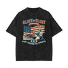 Washed Athletic Graphic Cotton Tee