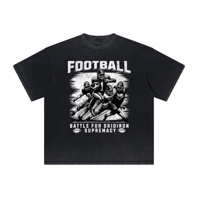 Heavy Fade Basketball Print T-Shirt