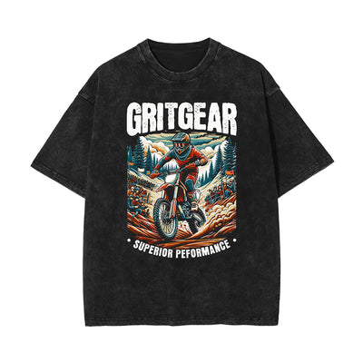 Washed Athletic Graphic Cotton Tee