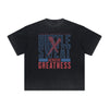 Heavy Fade Basketball Print T-Shirt
