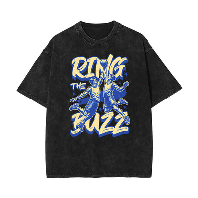 Washed Athletic Graphic Cotton Tee