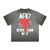 Vintage-Style Frayed Typography Tee
