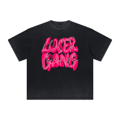 Heavy Fade Bold Typography T-Shirt