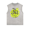 Frayed Edge Bold Typography Tank Top