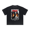 Vintage Frayed Mystery Mask Pattern Tee