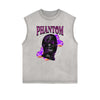 Frayed Edge Mystery Mask Graphic Tank Top