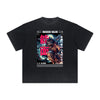 Vintage Frayed Mystery Mask Pattern Tee