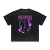 Vintage Frayed Mystery Mask Pattern Tee