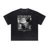 Vintage Frayed Mystery Mask Pattern Tee