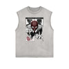 Frayed Edge Mystery Mask Graphic Tank Top