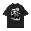 Stone Wash Mystery Mask Graphic T-Shirt