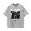 Washed Mystery Mask Graphic Cotton Tee