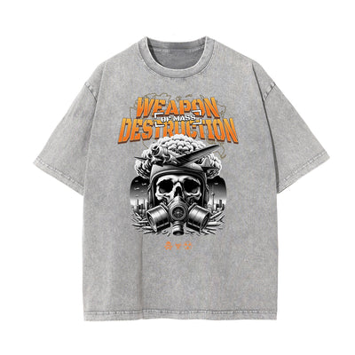 Washed Mystery Mask Graphic Cotton Tee