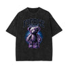 Washed Creepy Bear Graphic Cotton Tee