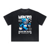 Heavy Faded Creepy Bear Graphic T Shirt