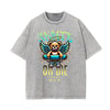 Stone Wash Creepy Bear Graphic T-Shirt
