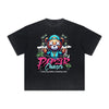 Heavy Faded Creepy Bear Graphic T Shirt
