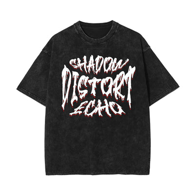 Stone-Washed Dark Aesthetic T-Shirt