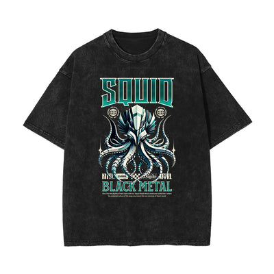 Stone-Washed Dark Aesthetic T-Shirt