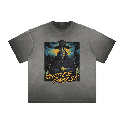 Faded Thick Dark Aesthetic Tee