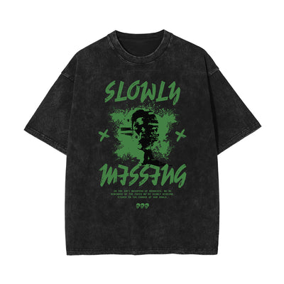 Stone-Washed Dark Aesthetic T-Shirt