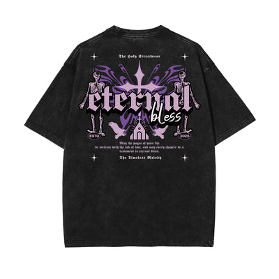 Stone-Washed Dark Aesthetic T-Shirt