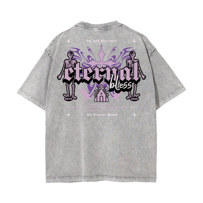 Washed Cotton Dark Aesthetic Tee