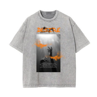 Washed Cotton Dark Aesthetic Tee