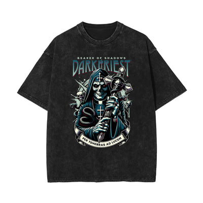 Stone-Washed Dark Aesthetic T-Shirt