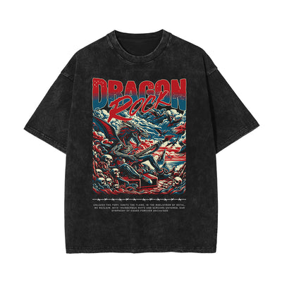 Stone-Washed Dark Aesthetic T-Shirt