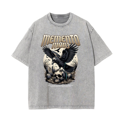 Washed Cotton Dark Aesthetic Tee