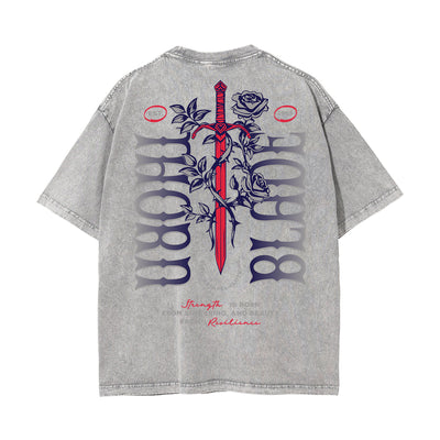 Washed Cotton Dark Aesthetic Tee