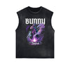 Distressed Gothic Death Motif Tank Top