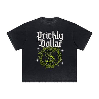 Vintage-Style Frayed Gothic Death Motif Tee
