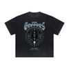 Vintage-Style Frayed Gothic Death Motif Tee