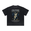 Vintage-Style Frayed Gothic Death Motif Tee