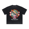 Vintage-Style Frayed Flower Graphic Tee