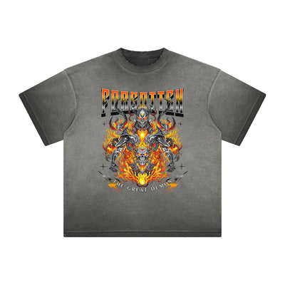 Heavyweight Washed Flame Graphic Tee