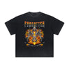 Vintage-Style Frayed Flame Graphic Tee