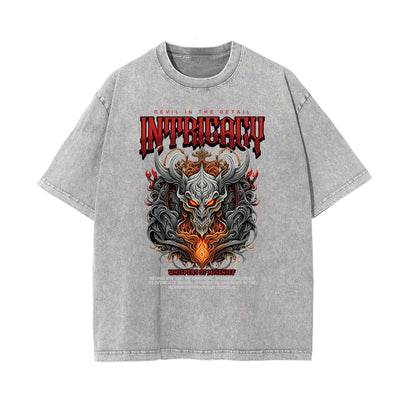 Washed Cotton Flame Graphic Tee