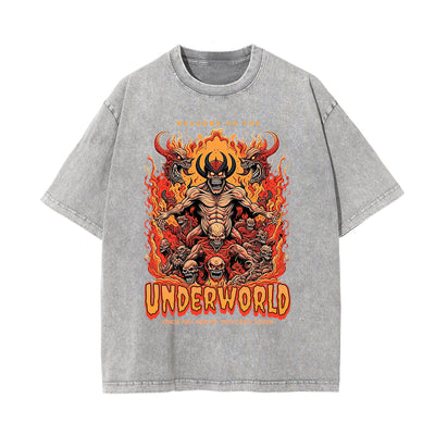 Washed Cotton Flame Graphic Tee