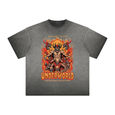 Heavyweight Washed Flame Graphic Tee